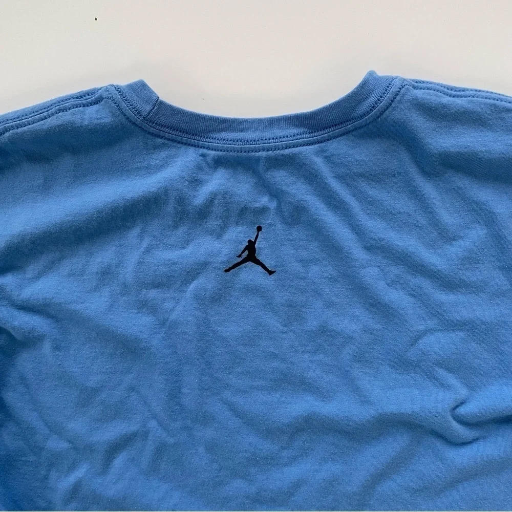 JORDAN Flight Jumpman Light Blue Crewneck Short sleeve Tee Size Medium